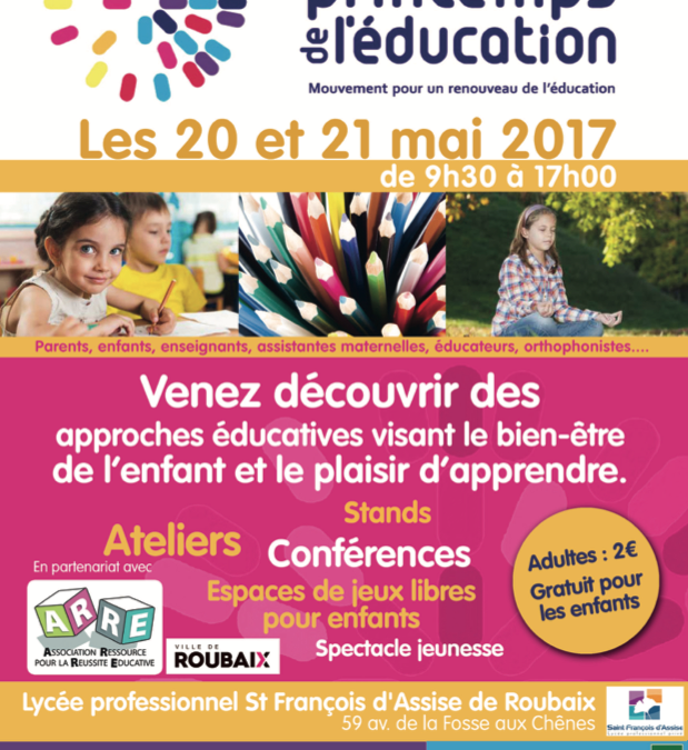 Forum « Le printemps de l’Éducation » – le 20 et le 21 mai 2017